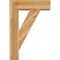Ekena Millwork Traditional Block Rough Sawn Bracket w/ Offset Brace, Western Red Cedar, 8"W x 26"D x 38"H BKT0806X26X38TRA05RWR - alternate 3